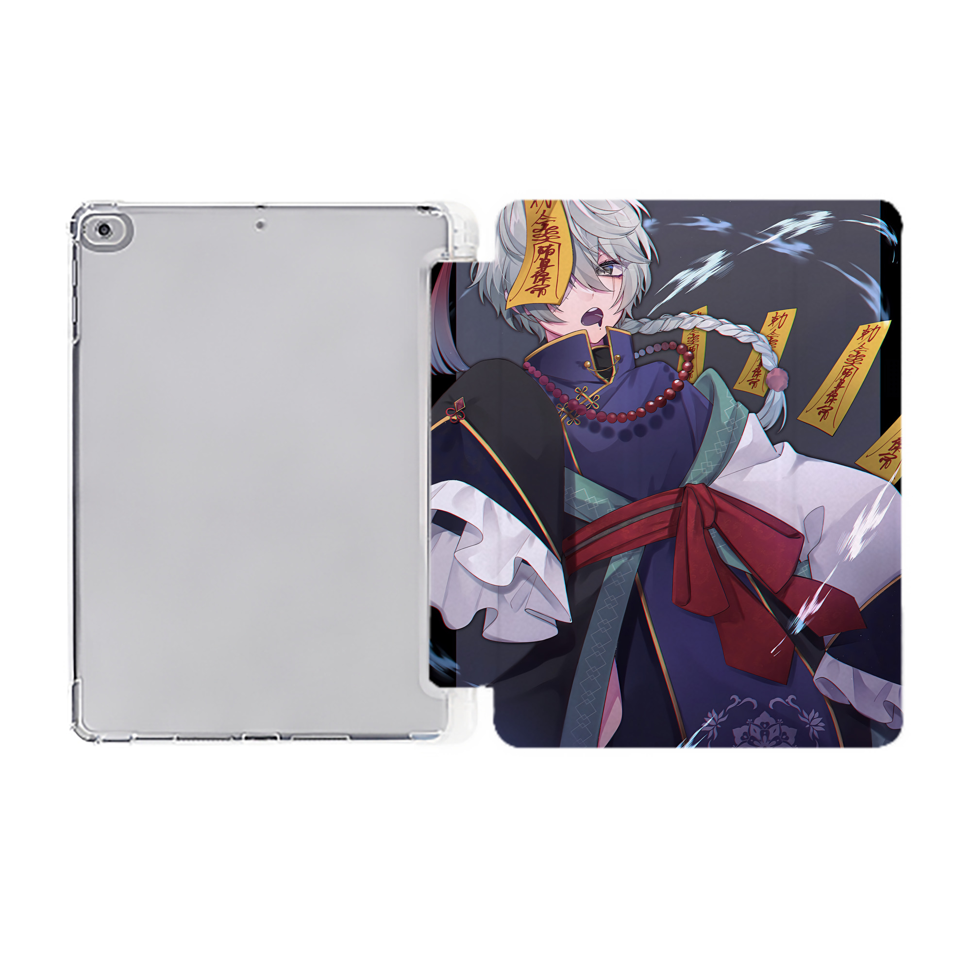 （画像用） 文豪ストレイドッグス Bungo Stray Dogs IPad ケース ペン収納付き 三つ折りスタンド PUレザー×シリコン 対応機種9.5/10.5/10.9インチ